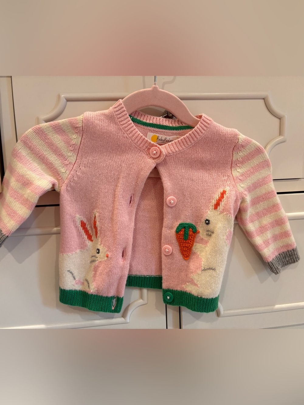 Baby Boden Easter Bunny Cardigan Sweater